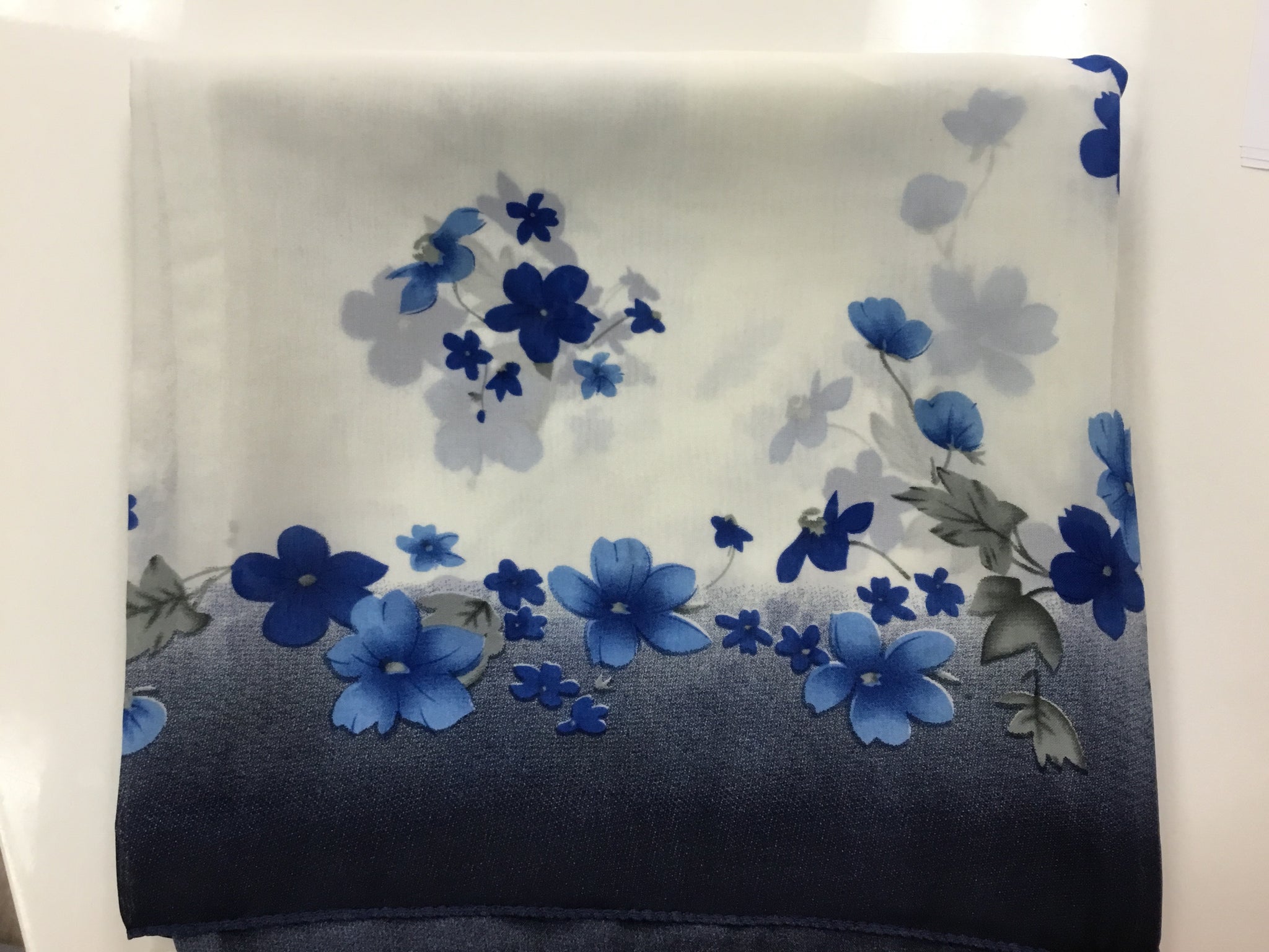 Flower printed scarf