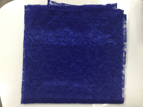 Blue lace scarf