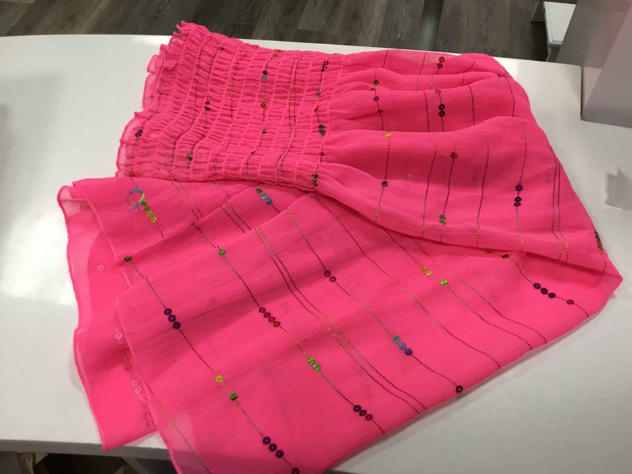 Neon pink pink shirt