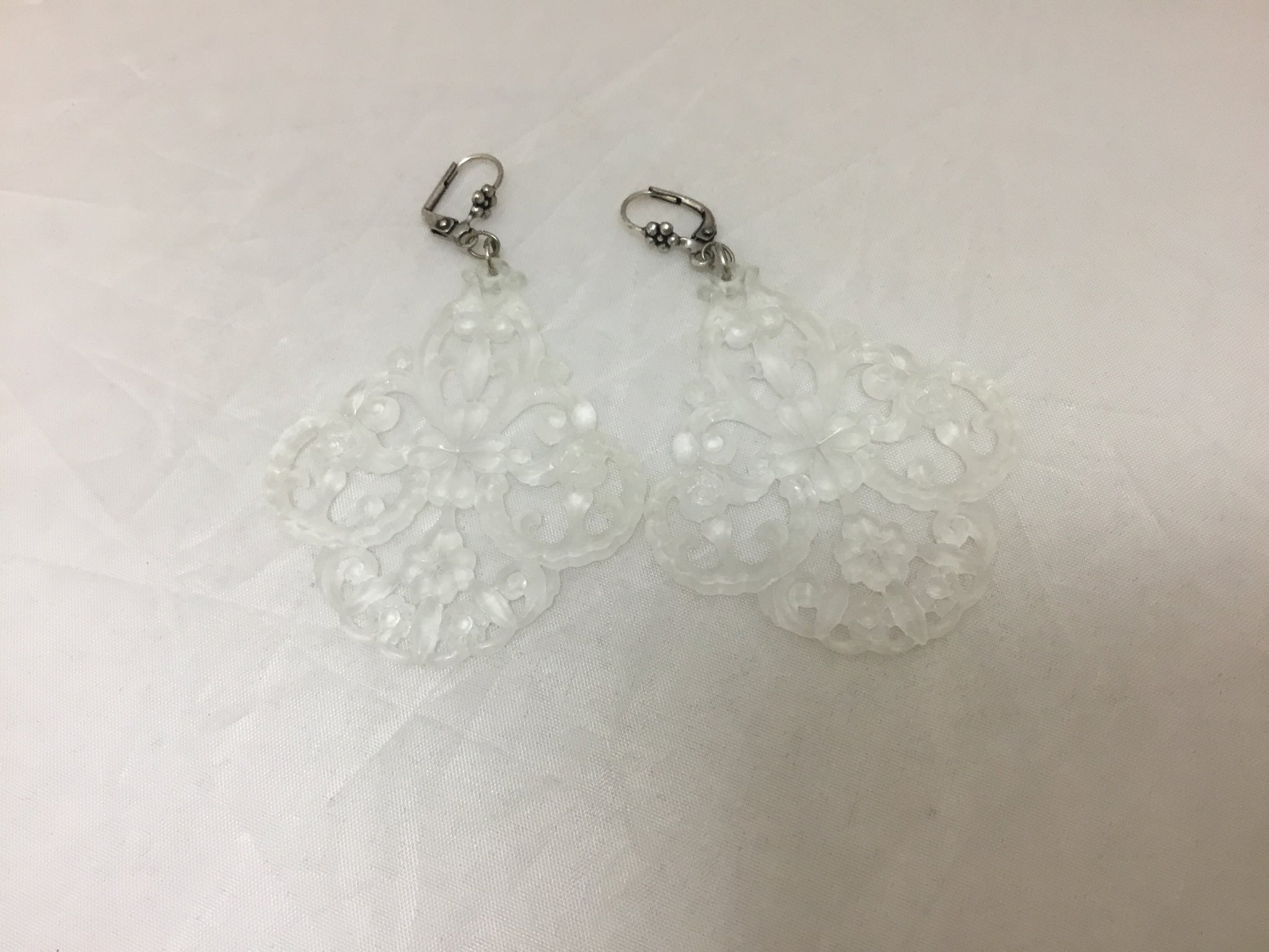 Clear Plastic Earrings