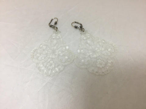 Clear Plastic Earrings
