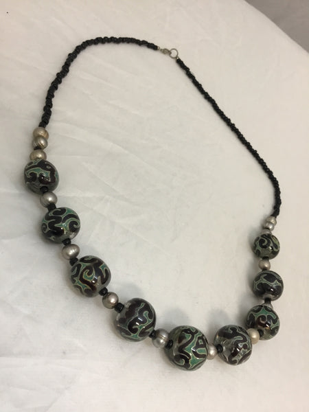 Black Ball Necklace