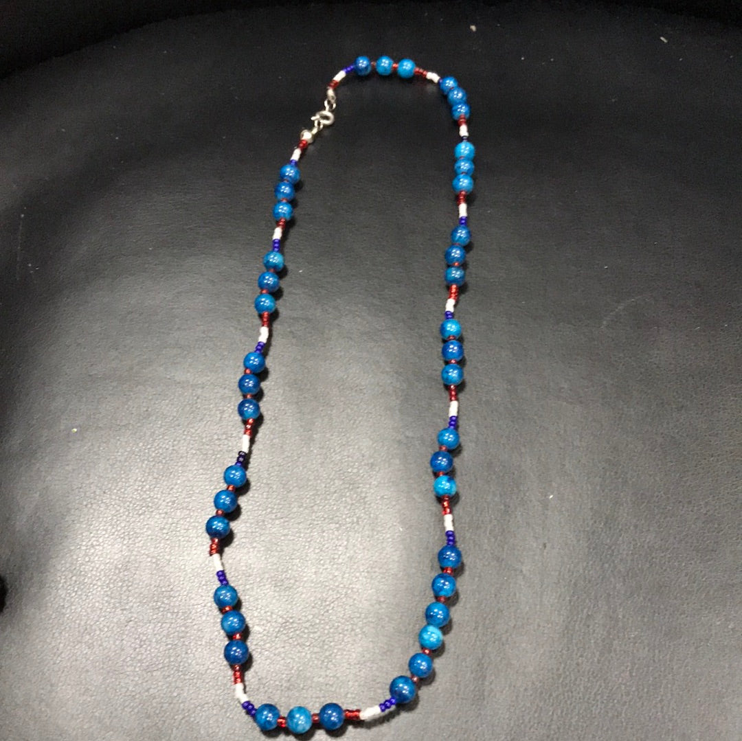 Blue necklace