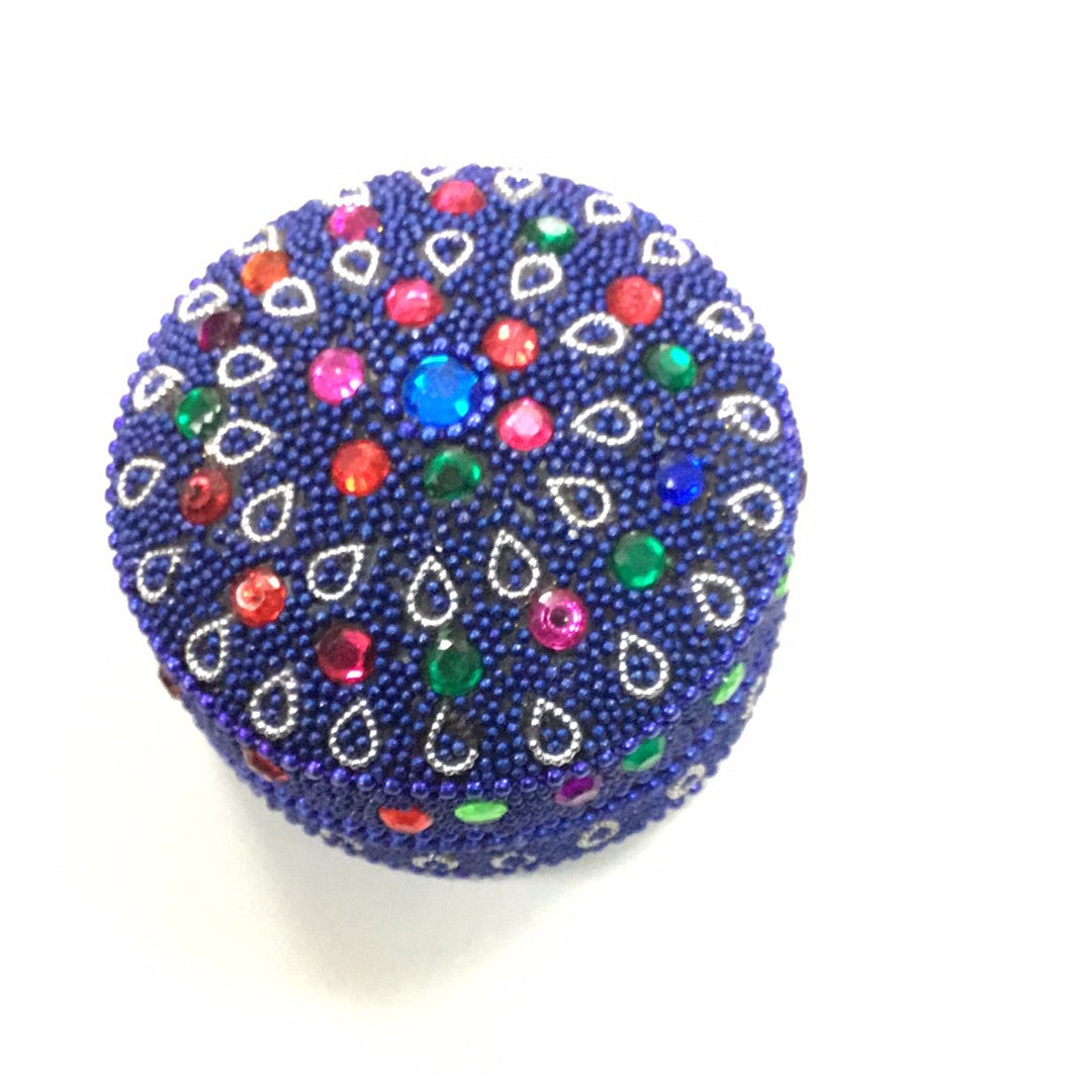 Blue jewelry box