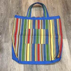 Blue Stripped Tote Bags