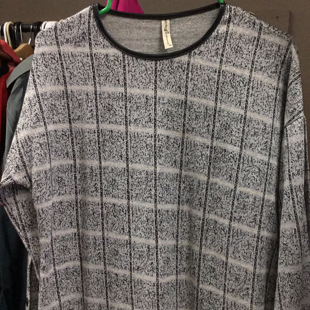 Gray and Black long sleeve