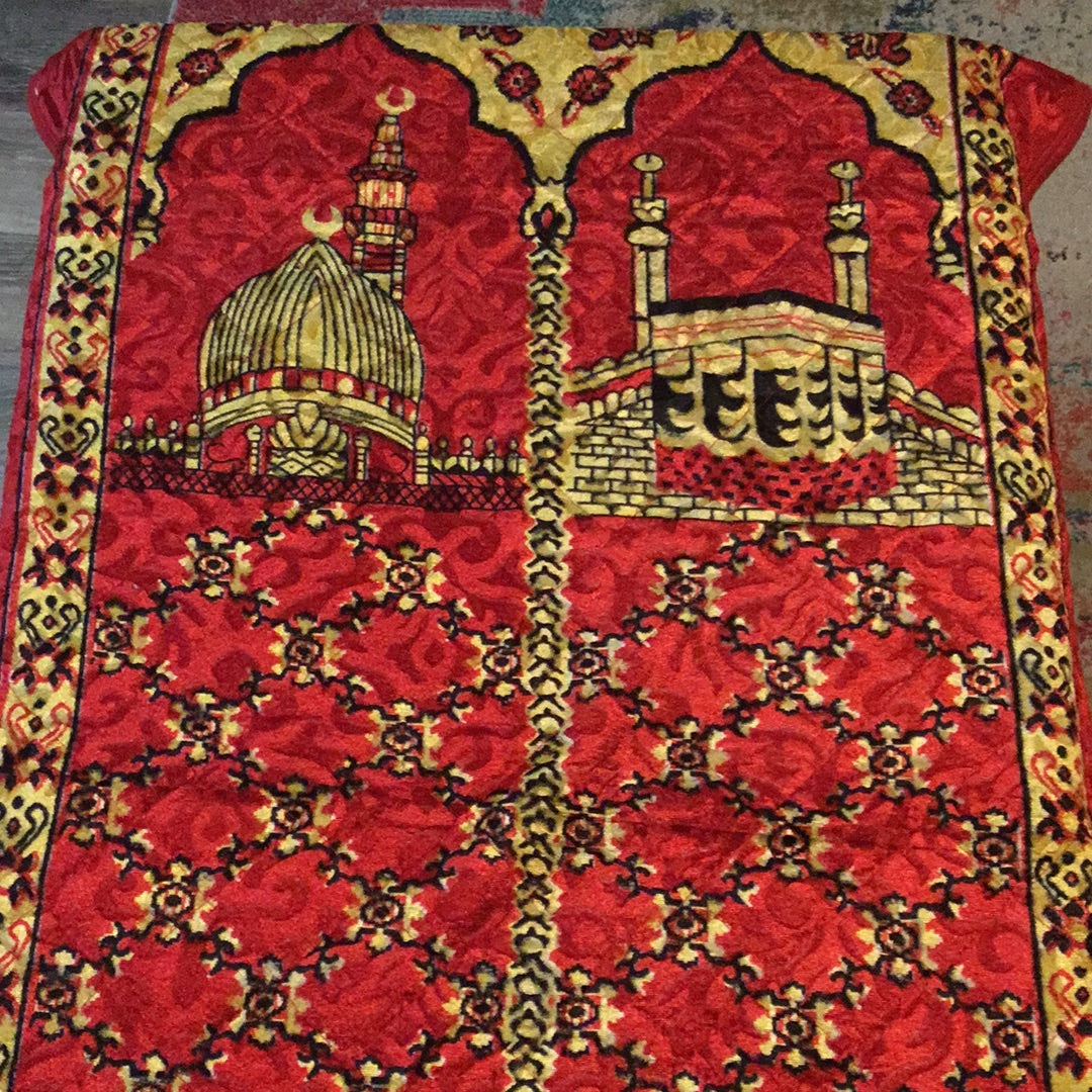 Red and Yellow Prayer Rug