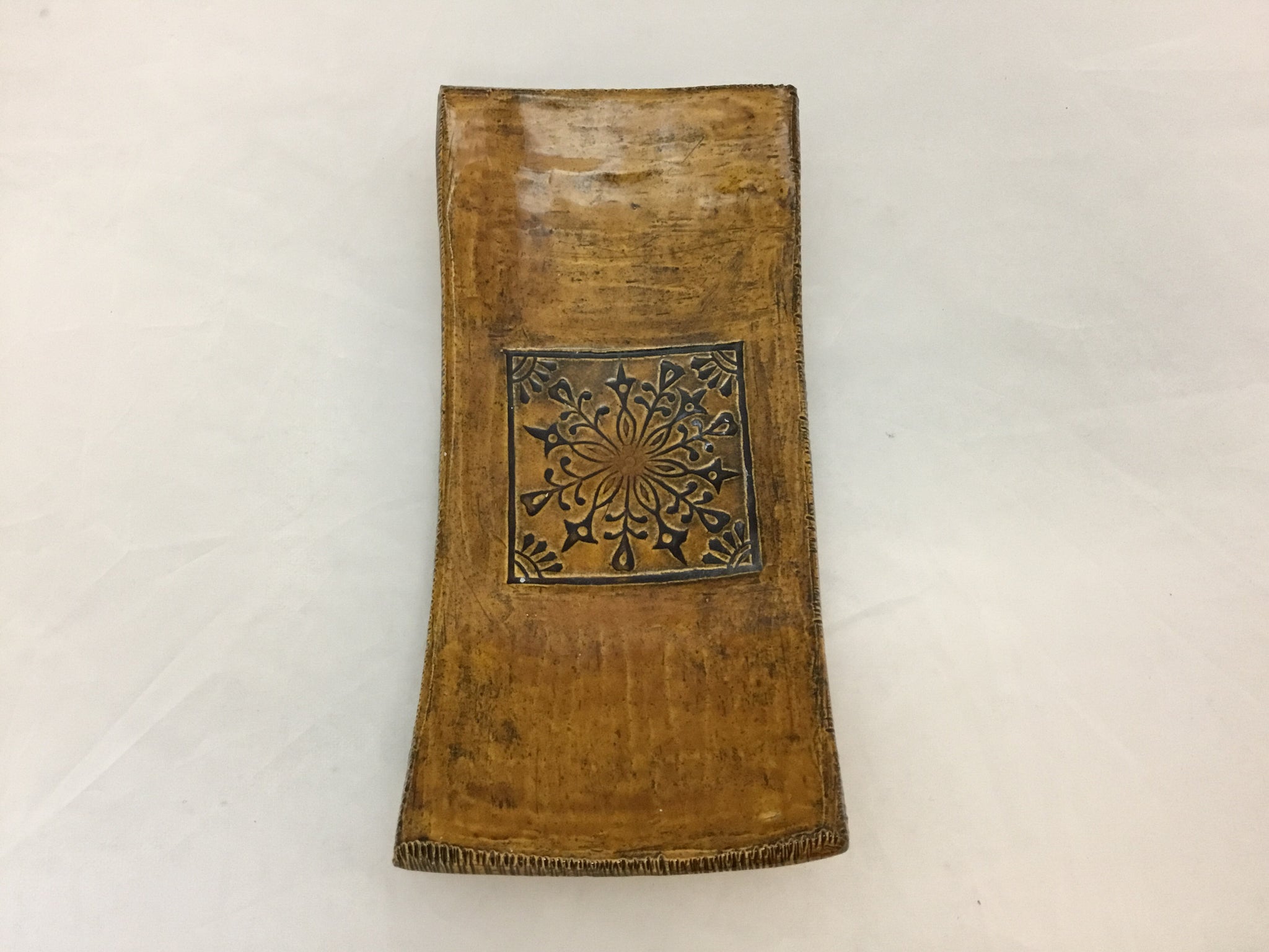 Floral Pottery server or holder