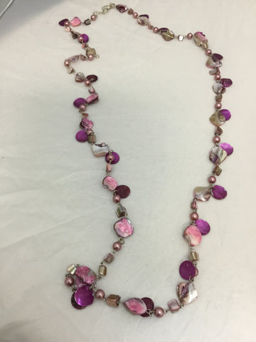 Long Pink Necklace