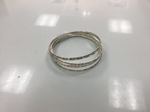 Silver bracelet set