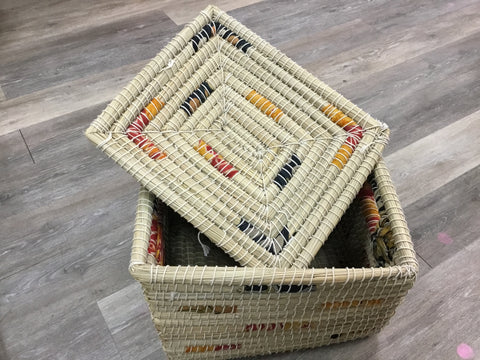 African Straw Basket