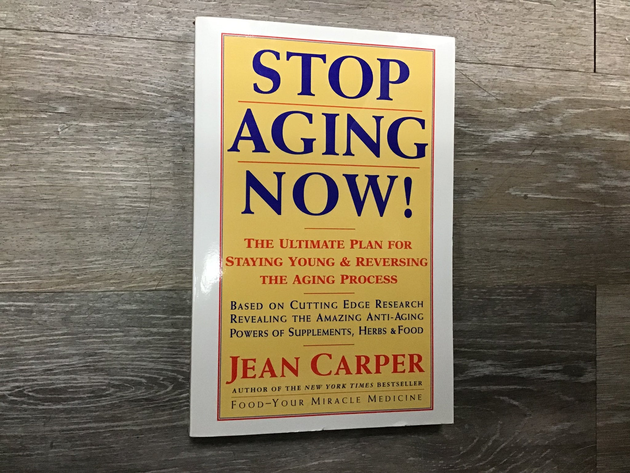 Stop Aging Now!