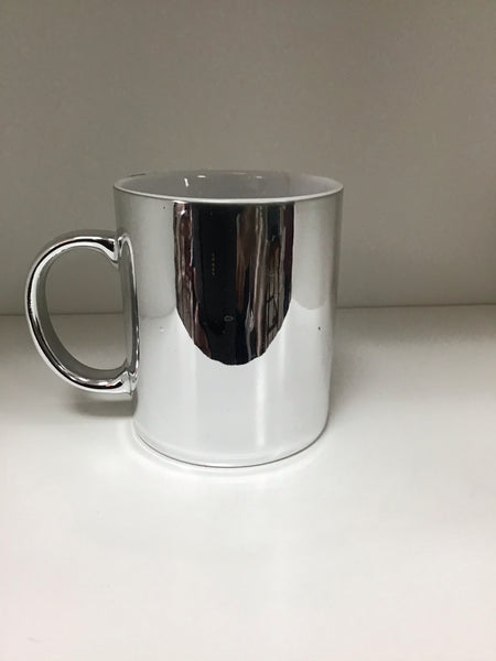 Metallic set of mugs