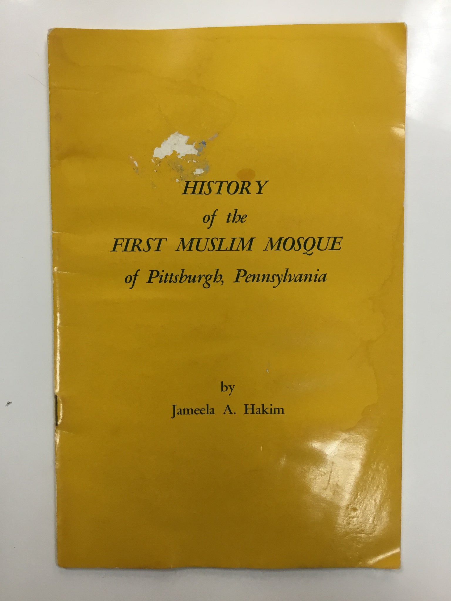 History of the first Muslim mosque of Pittsburg Pennsylvania