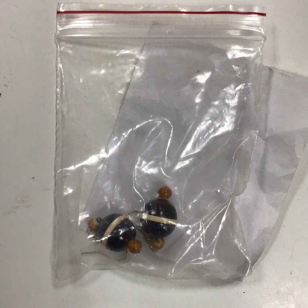 Earrings blue orange