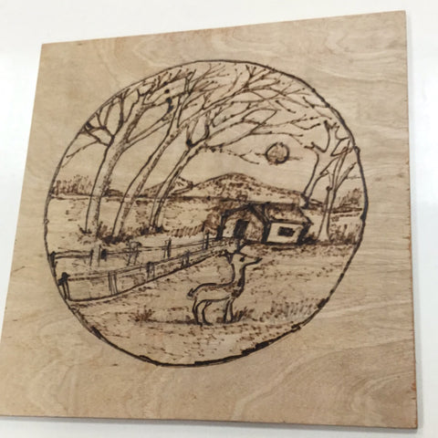 Male Wood Burner Piece