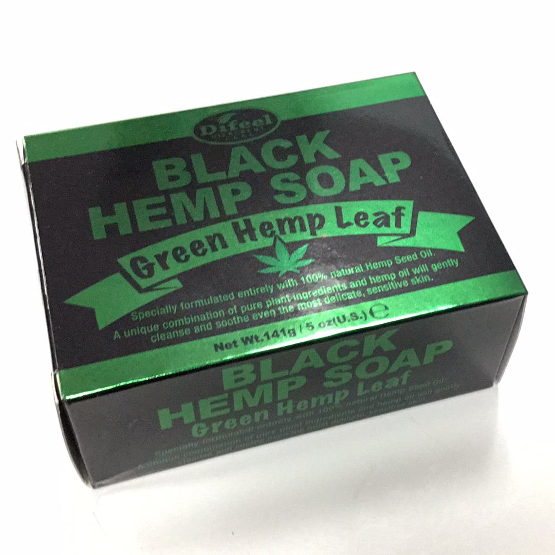 Green Hemp Leaf Black Hemp Soap
