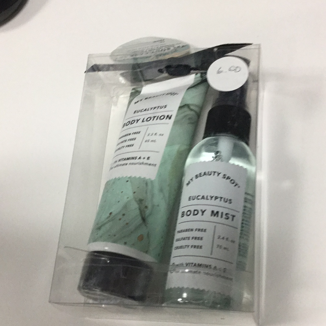 Eucalyptus body lotion and mist