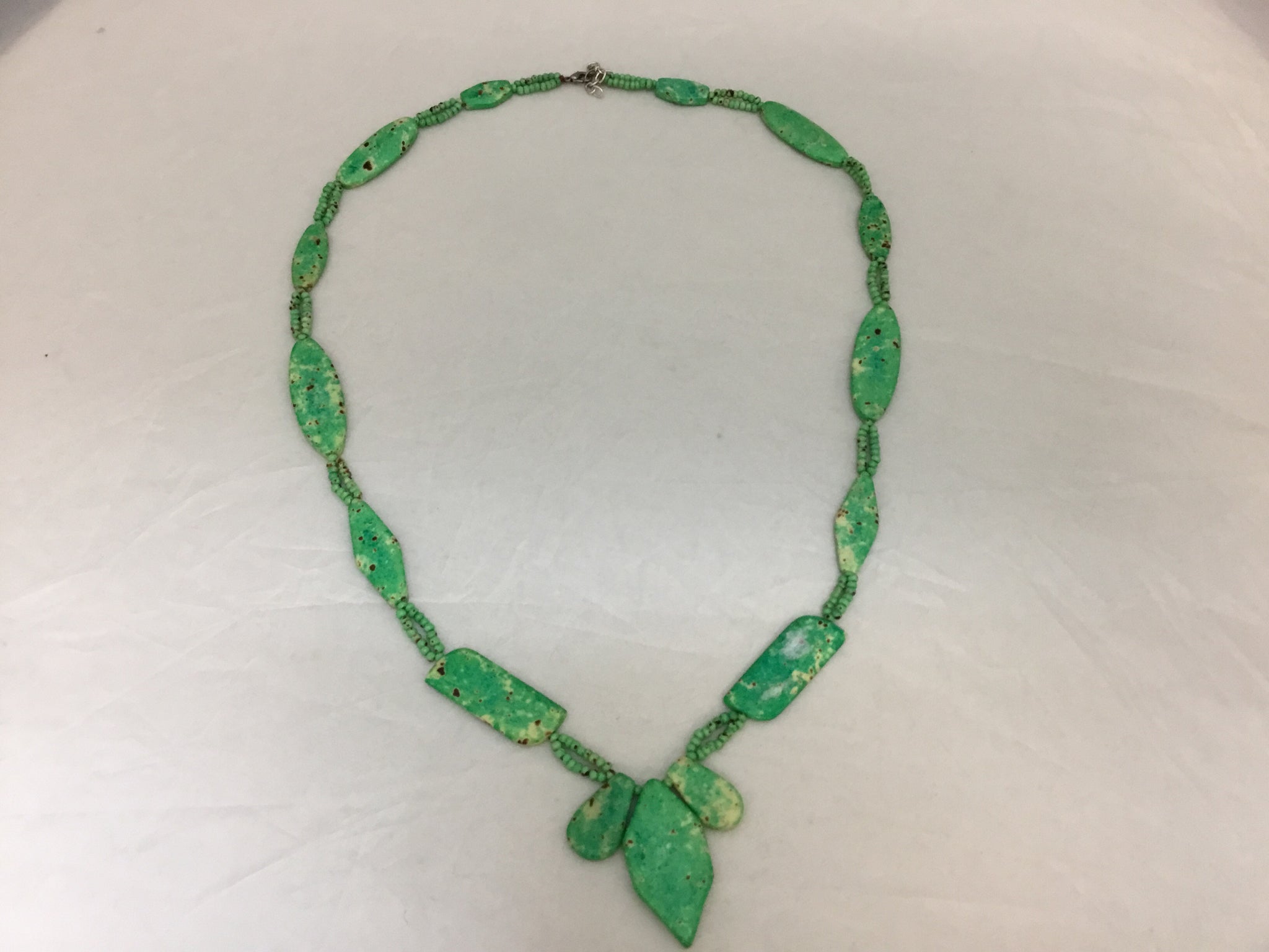 Green Speckled Necklace