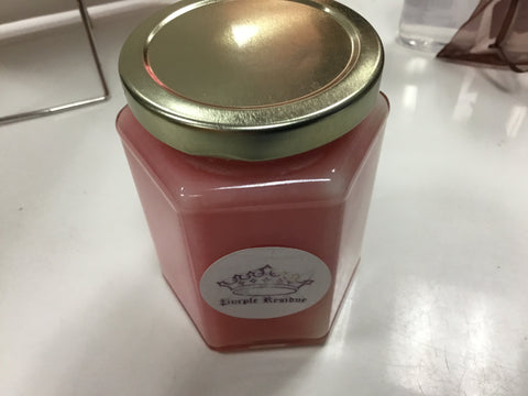 Pink champagne candle