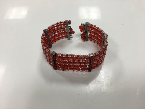 Red beaded bracelet