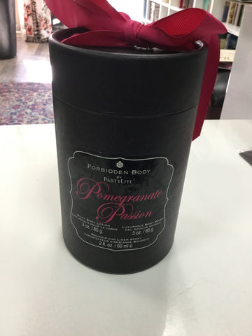 Pomegranate passion bath set