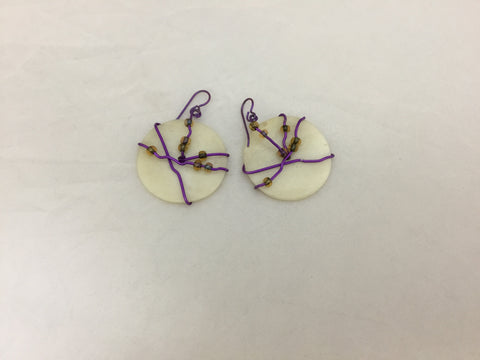 Purple Stone Earrings