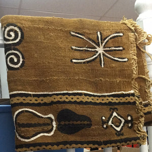 Brown and Black African Mud Cloth