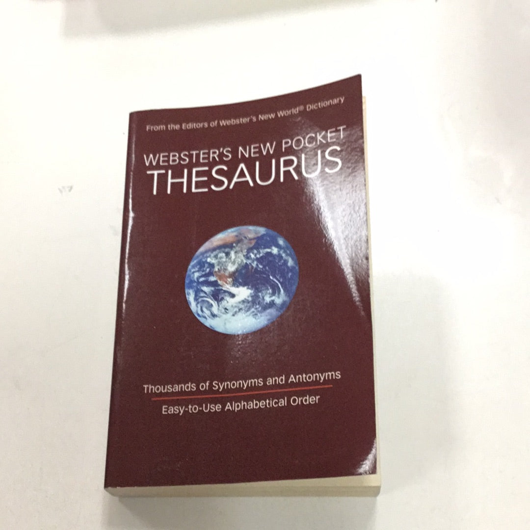 Webster’s New Pocket Thesaurus