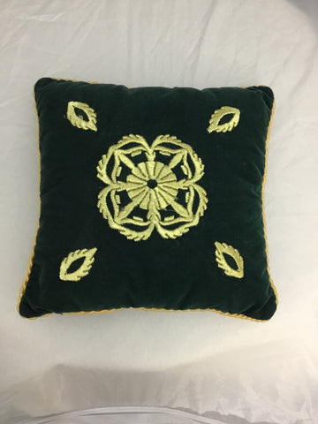 Green Velvet Pillow