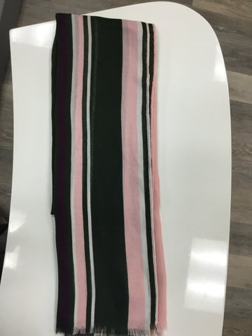 Multi-color striped scarf
