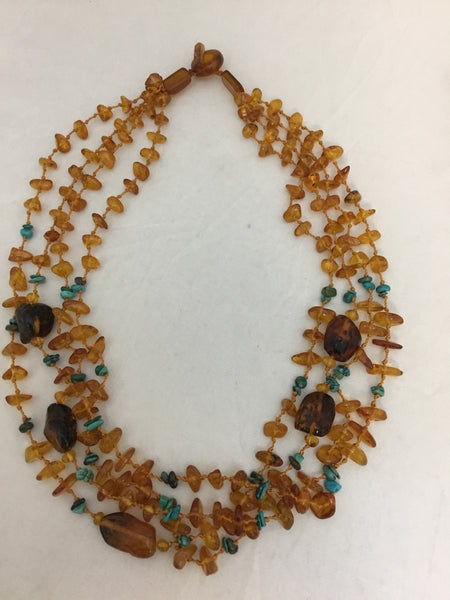 Orange Amber Necklace