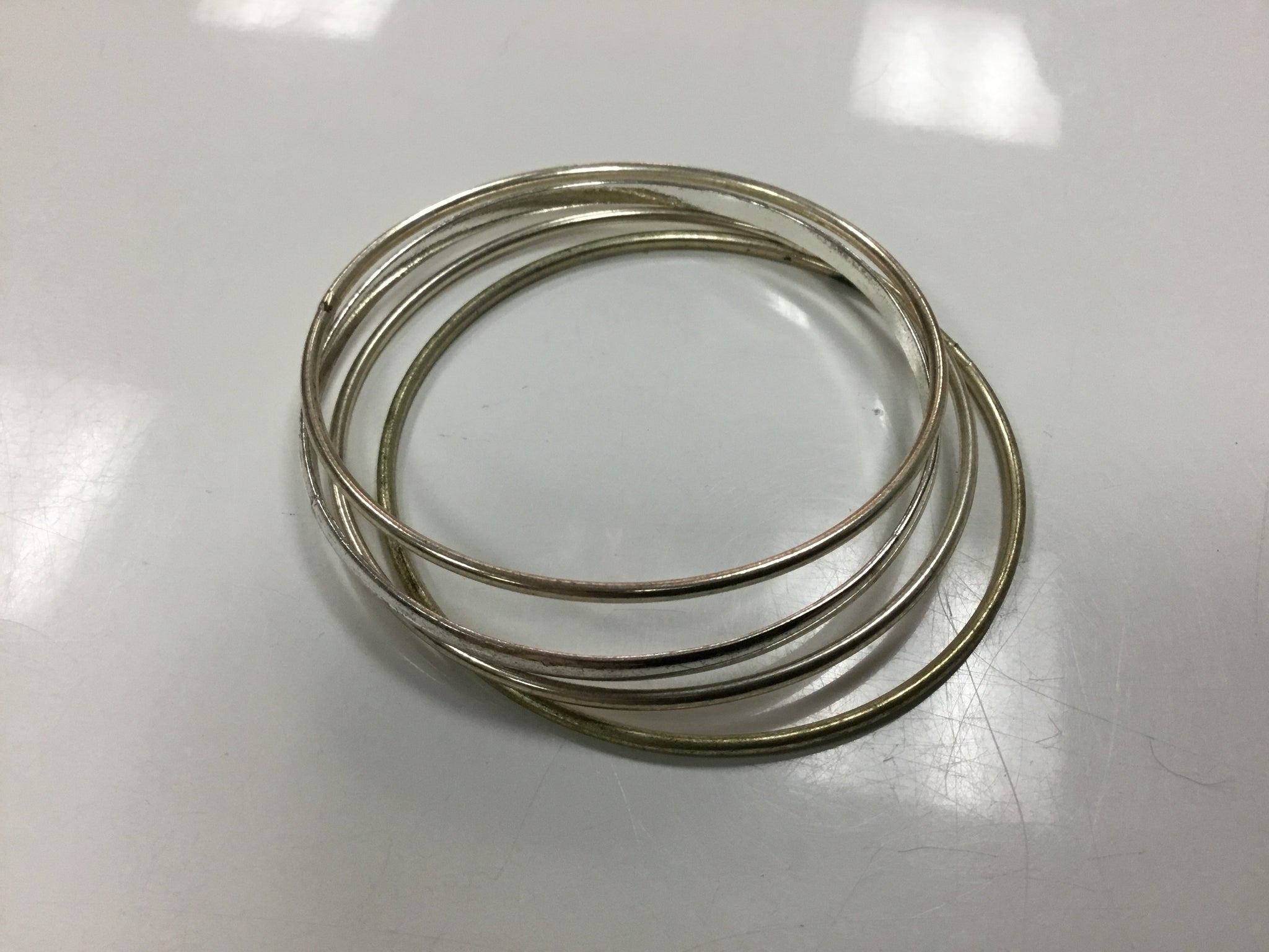 Silver like bracelet set