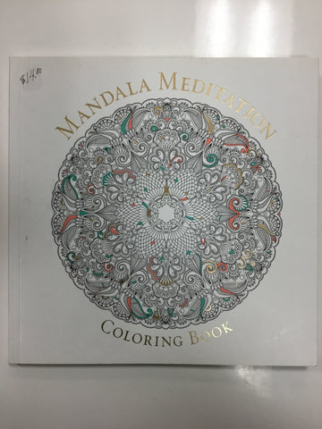 Mandala meditation coloring book