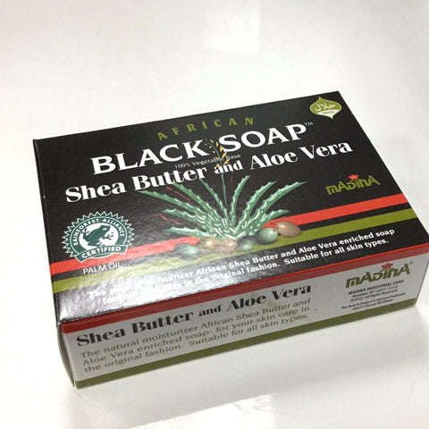 African Black Soap with Shea Butter & Aloe Vera