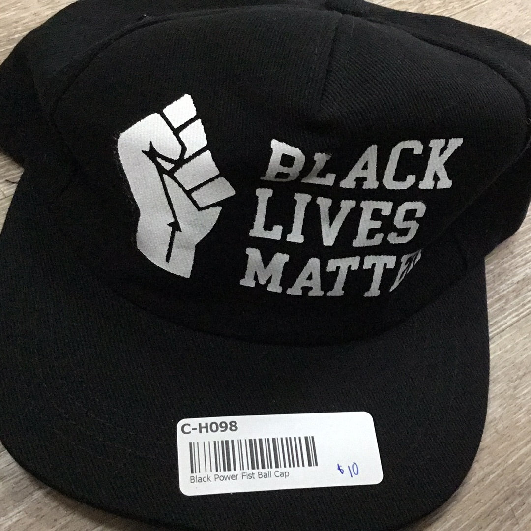 Black Power Fist Ball Cap