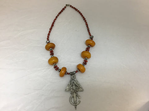 Amber Stone Necklace