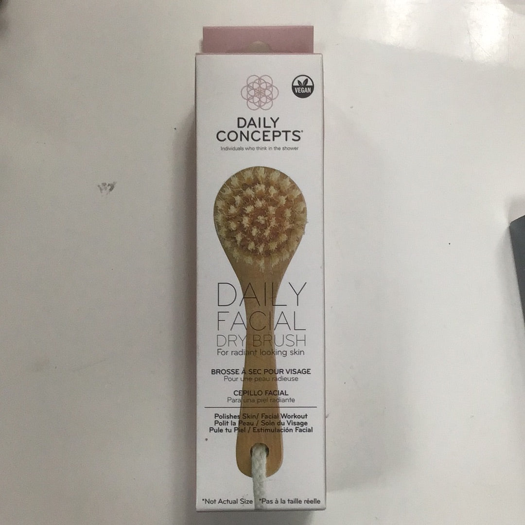 Daily facial dry brush