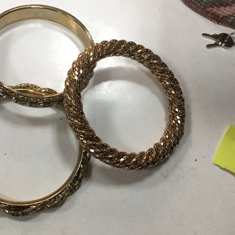 Gold colderd bracelett large