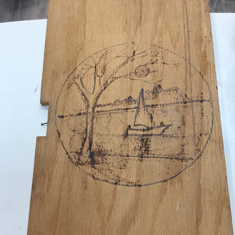 Male Wood Burner Piece