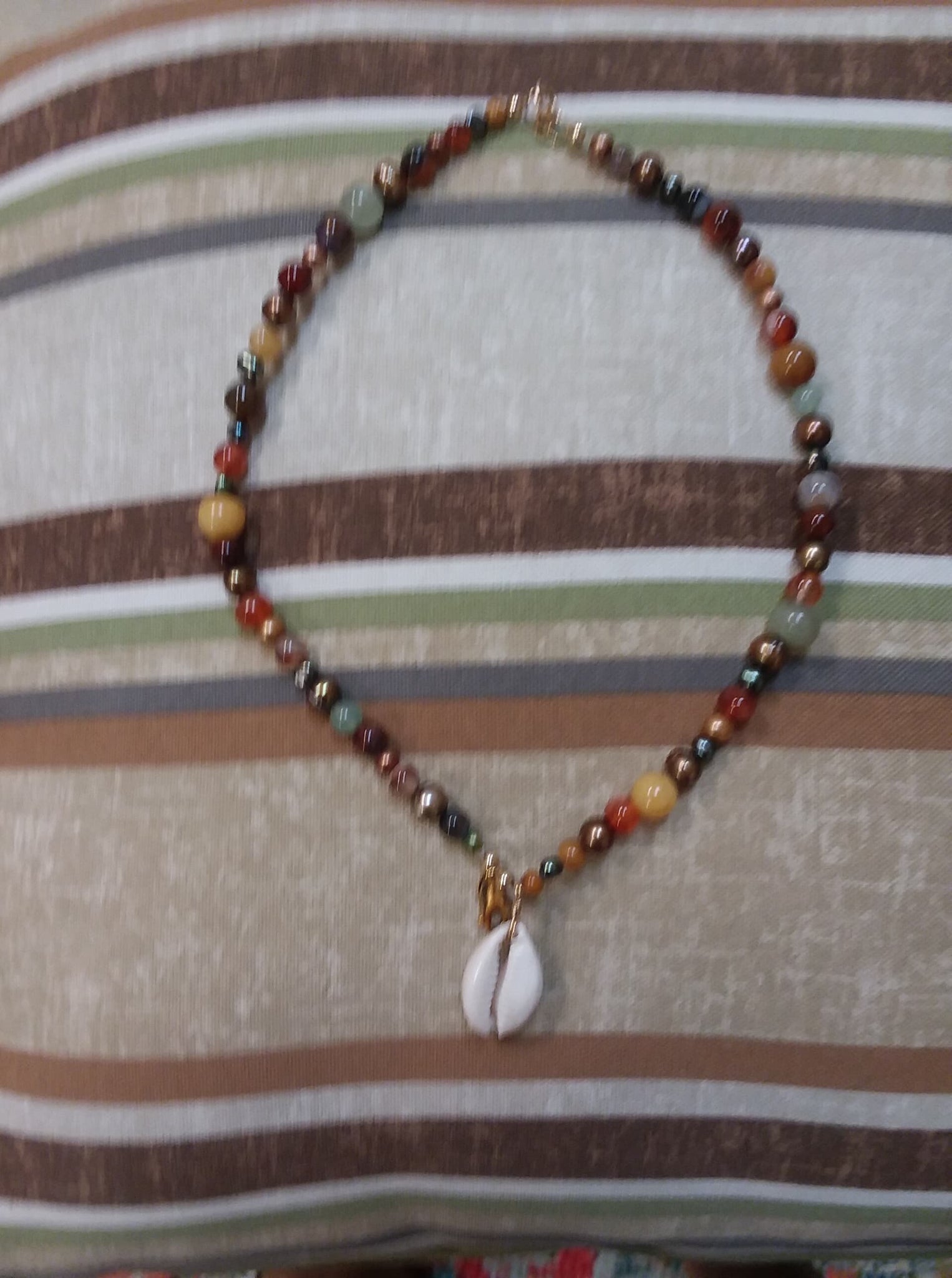 Cowie Shell Bead Necklace