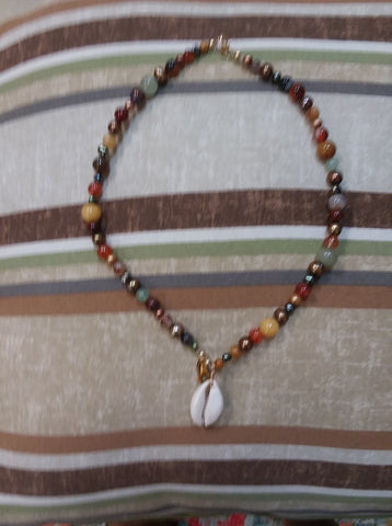 Cowie Shell Bead Necklace