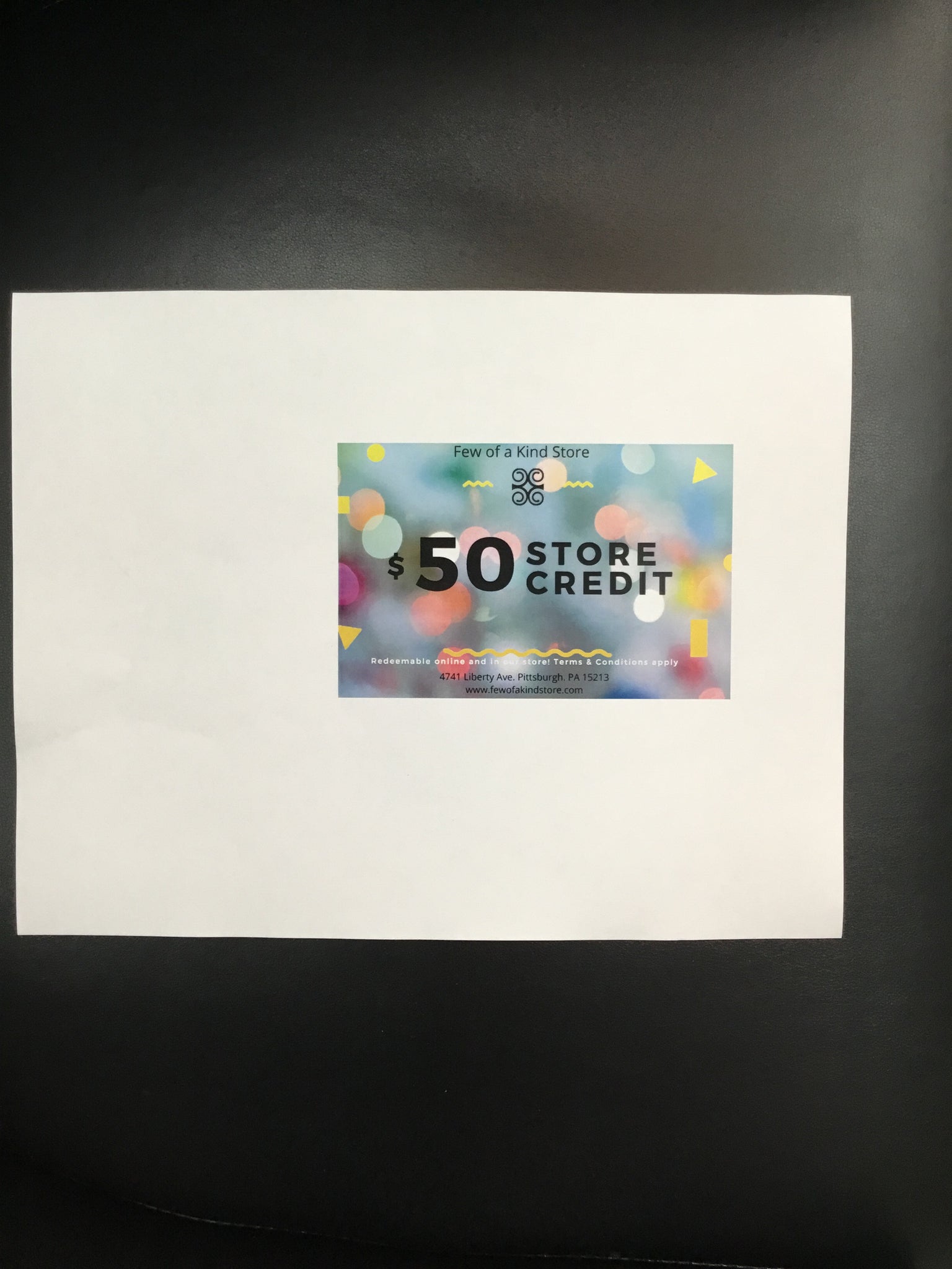 Gift Certificates $50