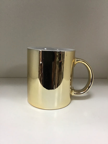 Metallic set of mugs
