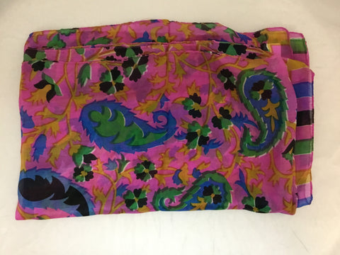 silk flower scarf