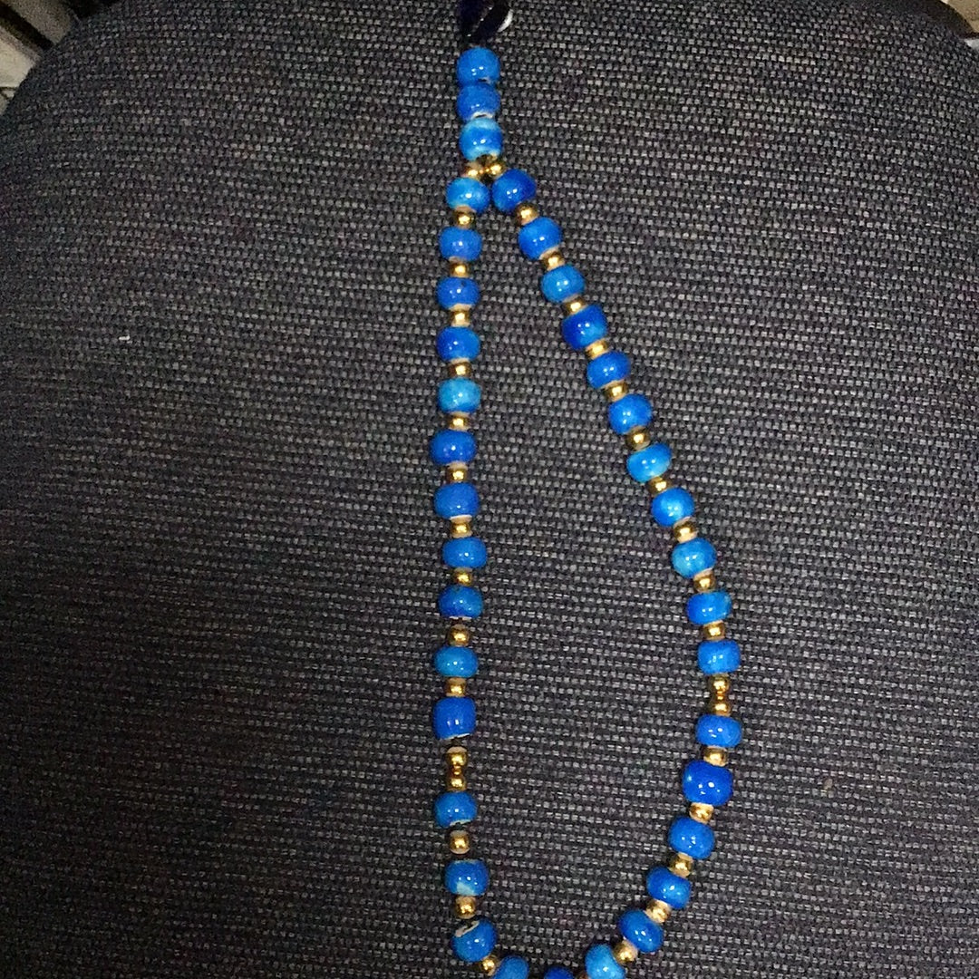 Blue necklace