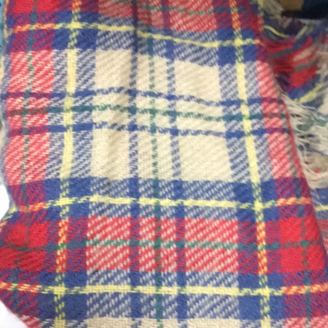 Red yellow and blue scarf