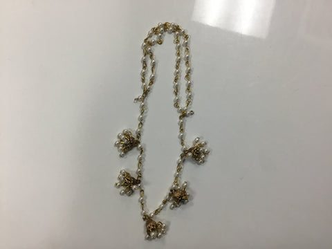 Indian white beaded jewelry