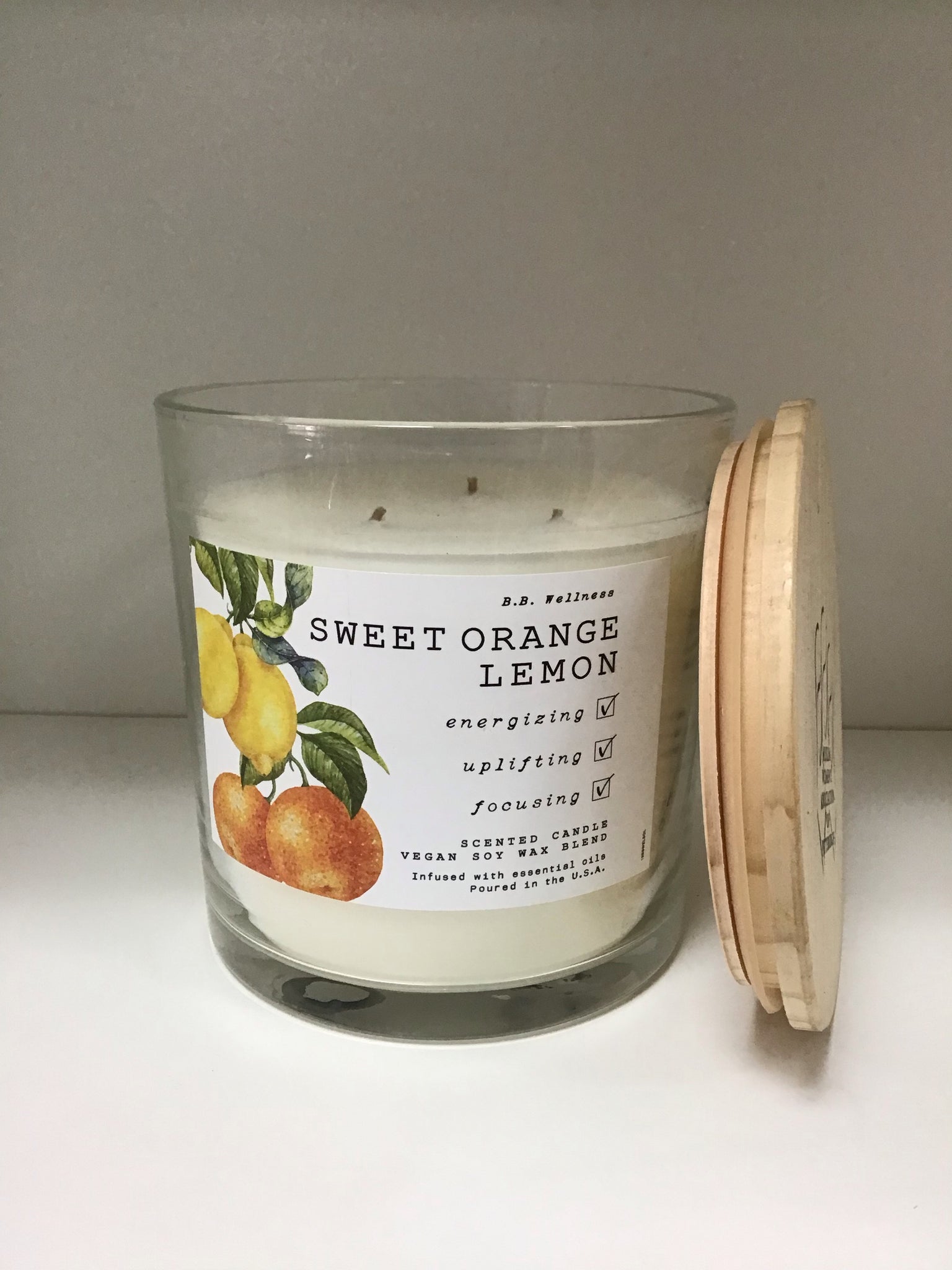 Sweet orange lemon candle