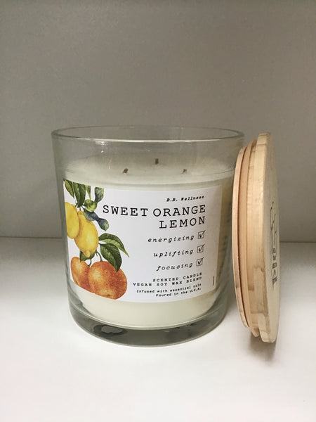 Sweet orange lemon candle